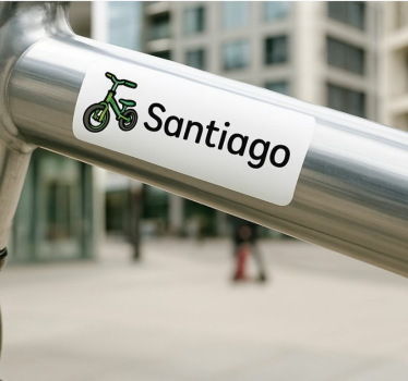 Calca para bicicleta marca del propietario - TenVinilo