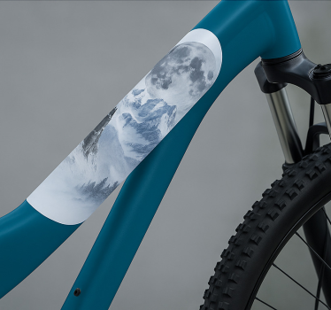 Calca para bicicleta marco luna congelada - TenVinilo