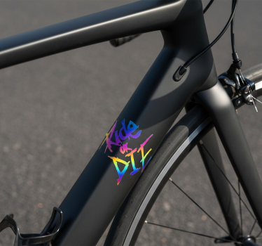 Calca para bicicleta monta o muere - TenVinilo