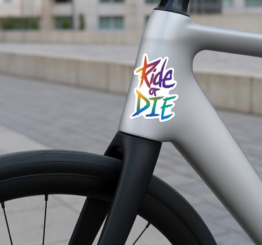 Calca para bicicleta monta o muere - TenVinilo