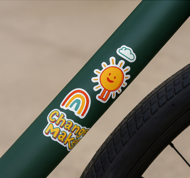 Calca para bicicleta mundo verde - TenVinilo