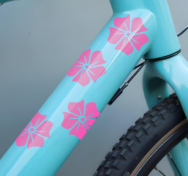 Calca para bicicleta paquete de flores hawaianas - TenVinilo