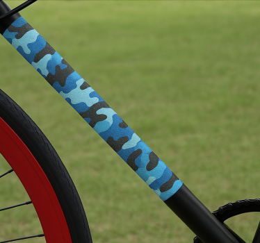 Calca para bicicleta patrón azul océano - TenVinilo