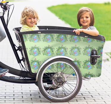 Calca para bicicleta tema de pájaro juguetón - TenVinilo