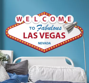 Vinilo frase Welcome to Las Vegas - TenVinilo