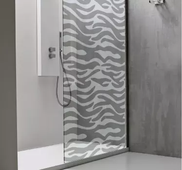 Vinilo baño estampado animal print cebra - TenVinilo