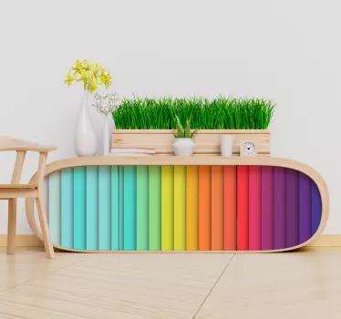 Vinilo para salón líneas abstractas - TenVinilo