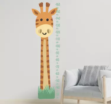 Medidor infantil jirafa estilo nórdico - TenVinilo