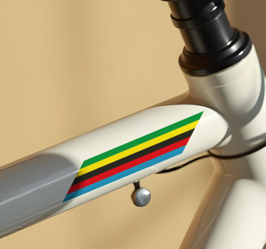 Vinilo bici flecha con colores de campeón del mundo - TenVinilo