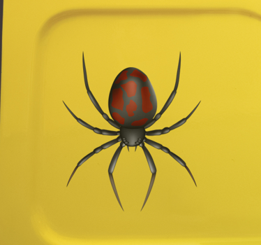 Pegatina coche Araña realista 3d - TenVinilo