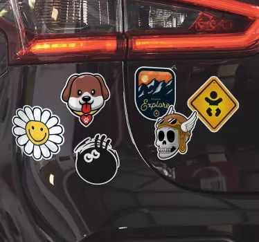 Pegatinas coche pack top ventas - TenVinilo