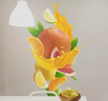 Pegatina de fruta Salpicadura de fruta - TenVinilo