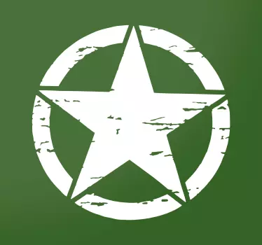 Pegatina icono estrella militar - TenVinilo