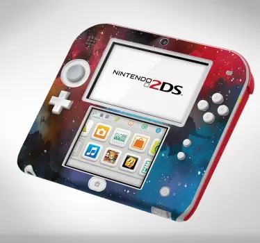 Pegatina nintendo funda colorida para 2ds - TenVinilo
