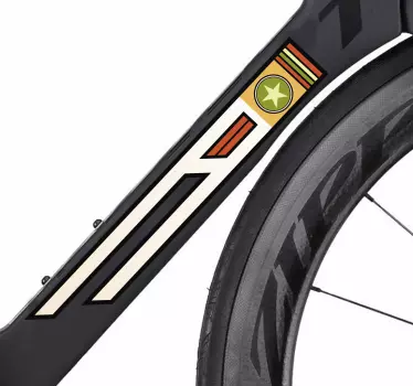 Pegatina para bicicleta retro - TenVinilo