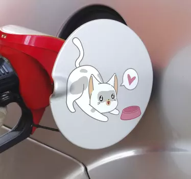Vinilo para coche Tanque de gato - TenVinilo