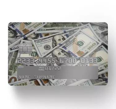 Pegatina para tarjeta de crédito Número de banco facturas de esta - TenVinilo