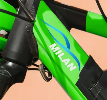 Pegatina tuning para bicicleta - TenVinilo