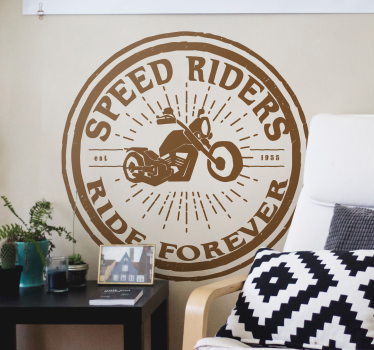 Pegatinas moto speed riders - TenVinilo