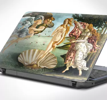 Pegatinas portátil Venus Botticelli - TenVinilo