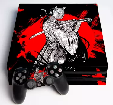 Skin PS4 de chica ninja - TenVinilo