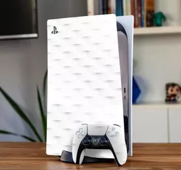 Skin ps4 escudo blanco suave - TenVinilo