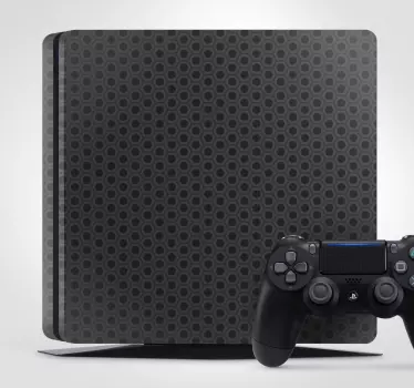 Skin PS4 patrón geométrico negro - TenVinilo