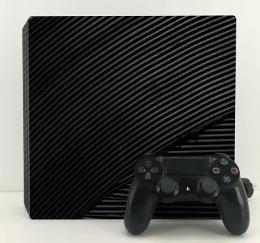 Skin PS4 textura negra elegante - TenVinilo