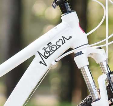 Sticker para bicicleta latido de ciclista - TenVinilo