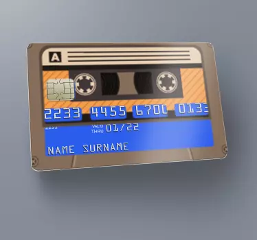 Sticker para tarjeta cassette retro - TenVinilo