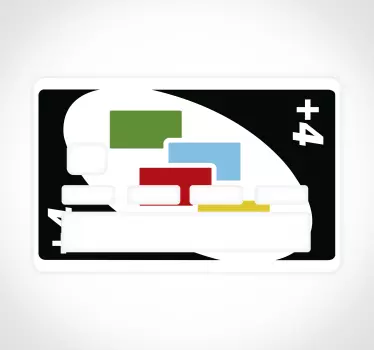Sticker para tarjeta creación de tarjetas vibrantes - TenVinilo