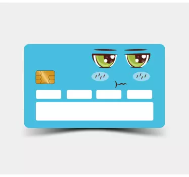 Sticker para tarjeta expresión facial linda - TenVinilo