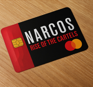 Sticker para tarjeta narcos envoltura mastercard - TenVinilo