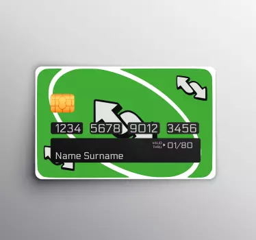 Sticker para tarjeta tarjeta de pago verde - TenVinilo