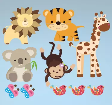Stickers animales salvajes - TenVinilo