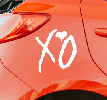 Vinilo decorativo para coche de logotipo de marca xo - TenVinilo