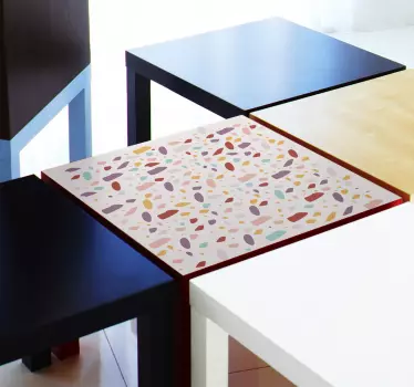 Vinilo adhesivo para mueble piedras coloridas - TenVinilo