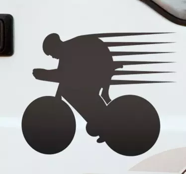 Pegatina bicicleta corredor - TenVinilo