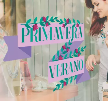 Vinilo escaparate campaña primavera verano - TenVinilo