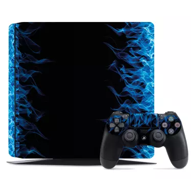 Vinilo adhesivo llamas azules ps4 - TenVinilo