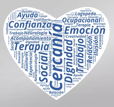 Vinilo corazon conceptos médicos - TenVinilo