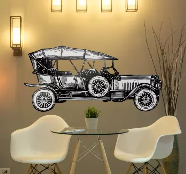 Pegatina motor ford t 1908 - TenVinilo