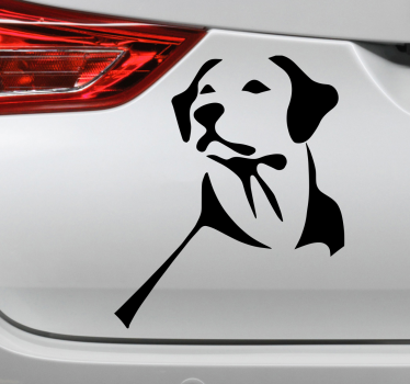 Pegatina para coche Labrador Retriever - TenVinilo