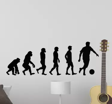 Vinilo de fútbol evolución del jugador  - TenVinilo