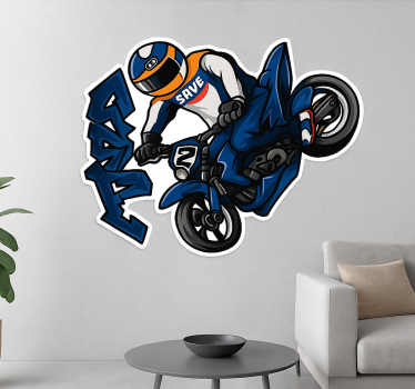 Vinilo de moto spray callejero - TenVinilo