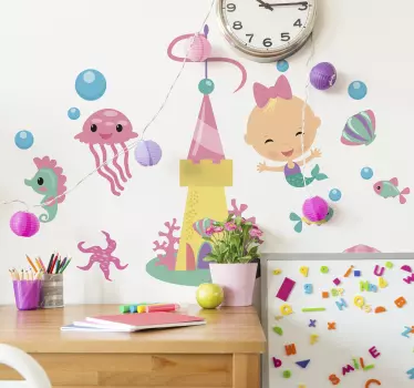 Vinilo de peces mar infantiles - TenVinilo