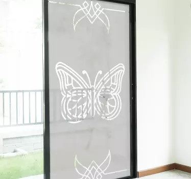 Vinilo translúcido de cristal de mariposas  - TenVinilo