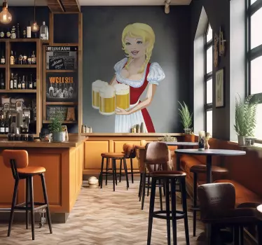 Vinilo decorativo cervecera alemana - TenVinilo