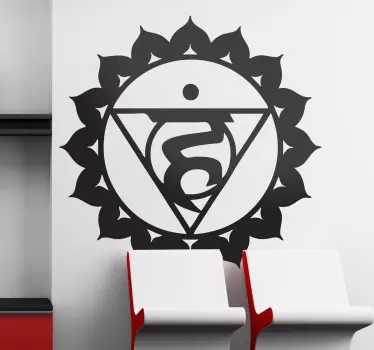 Vinilo decorativo chakra visuddha - TenVinilo