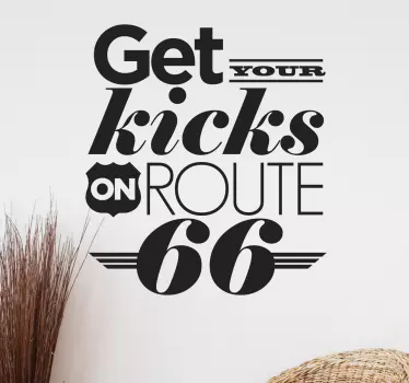 Vinilo decorativo Chuck Berry Route 66 - TenVinilo